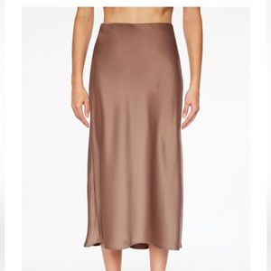 Satin bias midi skirt - medium